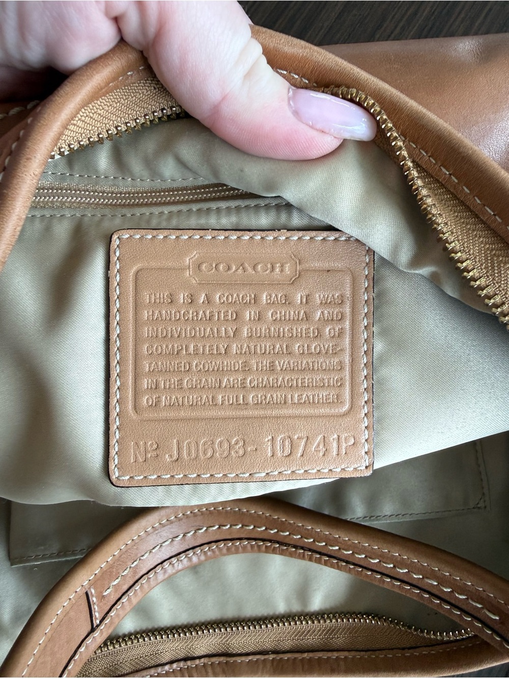 Coach Ergo Hobo in British Tan - 10741P - Picture 7 of 10
